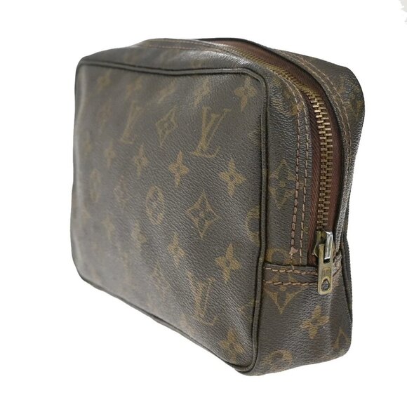 LOUIS VUITTON Trousse Toilette 23 Clutch Hand Bag Monogram Brown - Picture 8 of 16